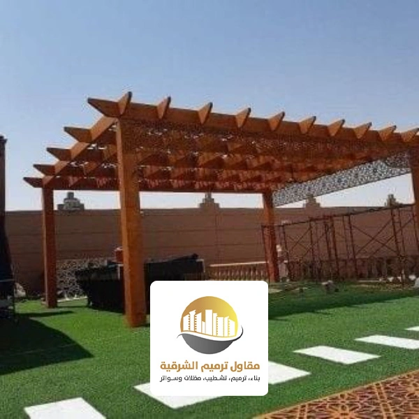 برجولات خشب للحدائق الدمام