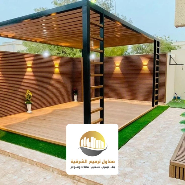 برجولات خشب للحدائق الدمام