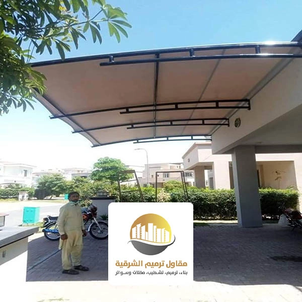 مظلات حديد معلقة القطيف